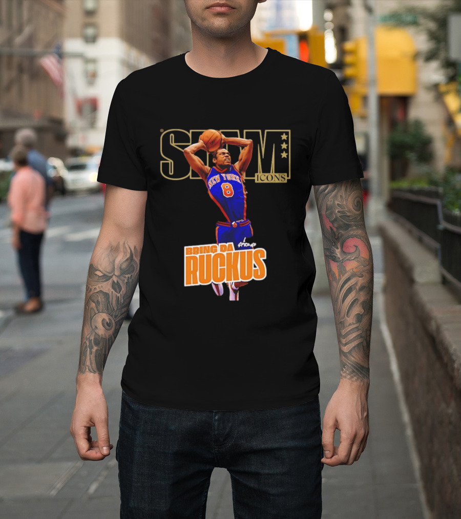 New York Knicks Sprewell SLAM Icons Bring Da Ruckus T-Shirt