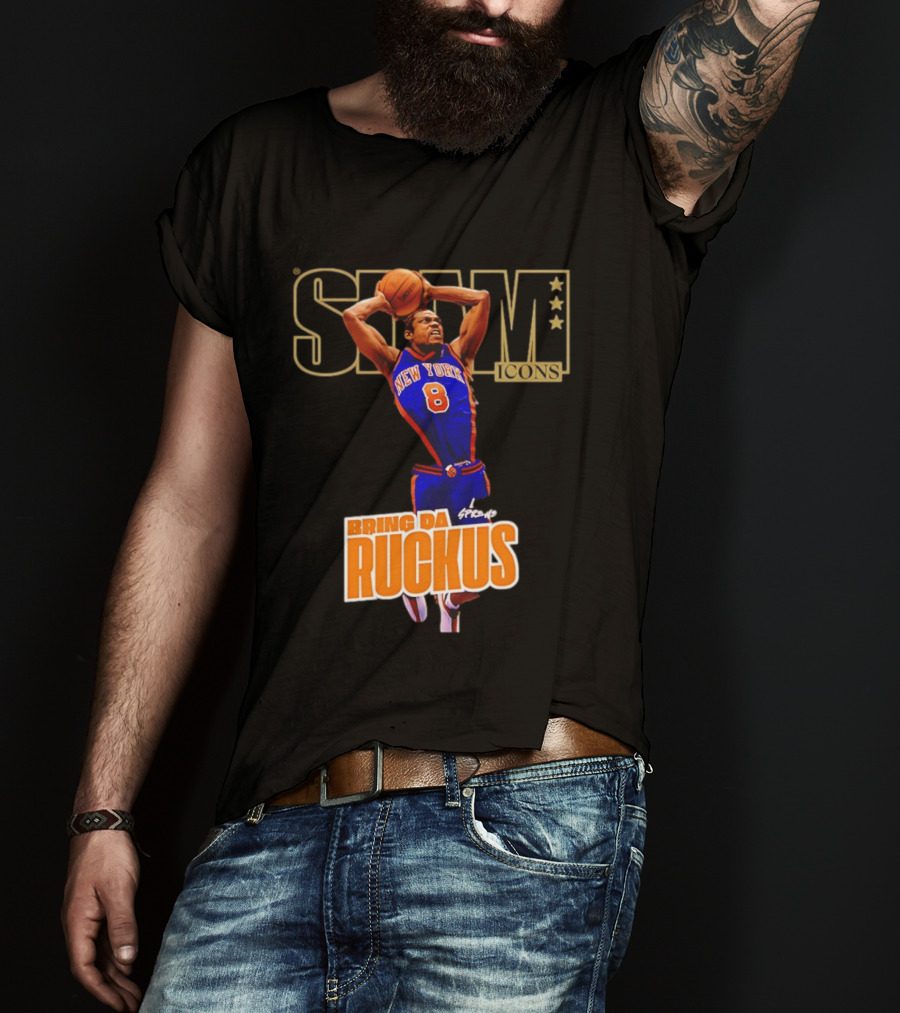 New York Knicks Sprewell SLAM Icons Bring Da Ruckus T-Shirt