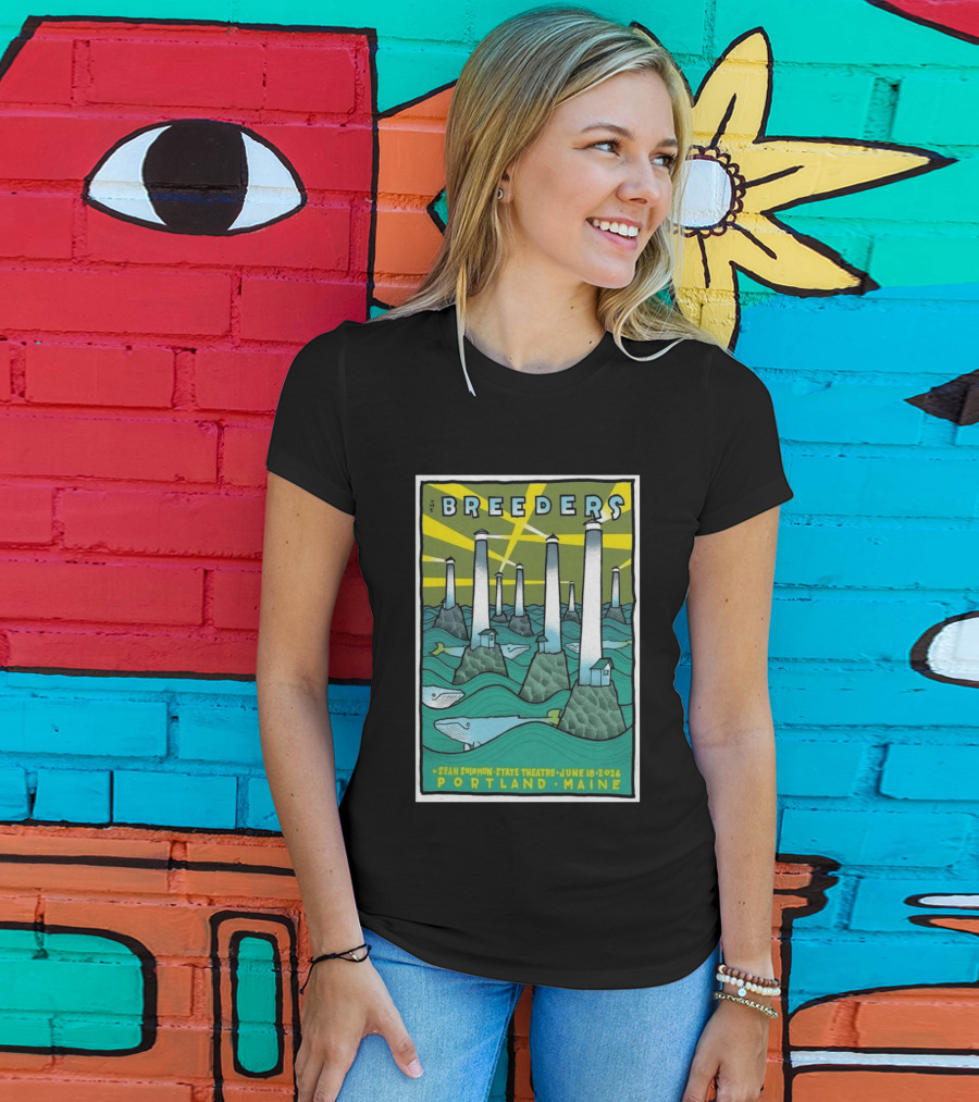Breeders Sean Solomon State Theatre Portland Maine June 18 2026 T-Shirt