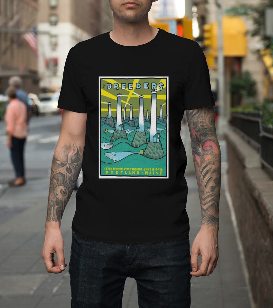 Breeders Sean Solomon State Theatre Portland Maine June 18 2026 T-Shirt