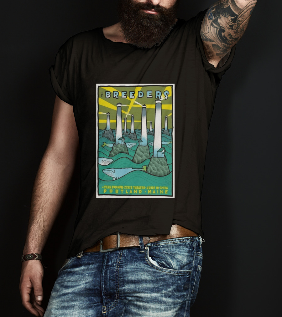 Breeders Sean Solomon State Theatre Portland Maine June 18 2026 T-Shirt
