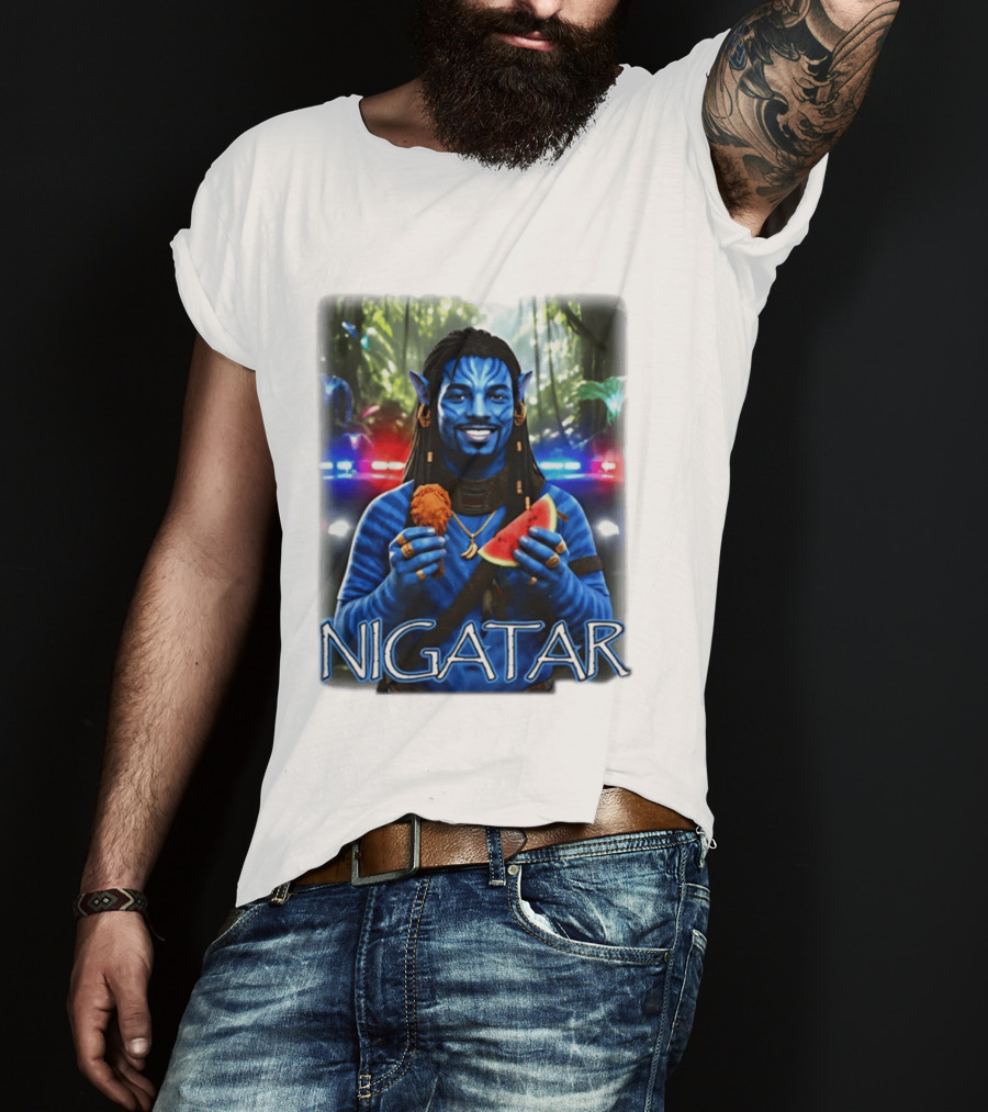 Nigatar Avatar Meme Watermelon And Chicken T-Shirt