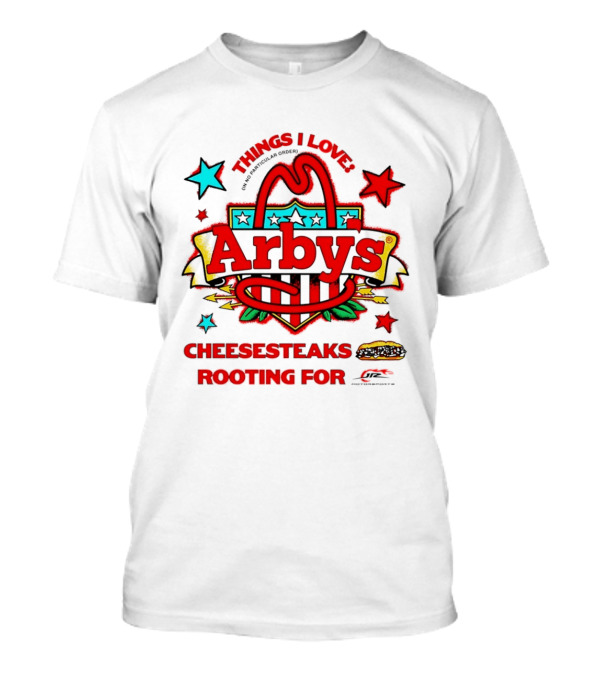 Sammy Smith Arby's Things I Love Cheesesteaks Jr Motorsports Racing Fan T-Shirt