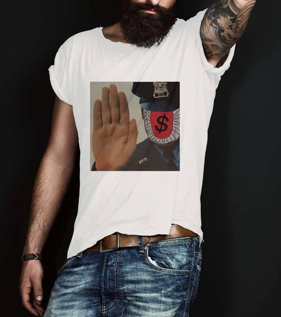Angel Dust C2tt Album BPD Officer Dollar Symbol Face T-Shirt