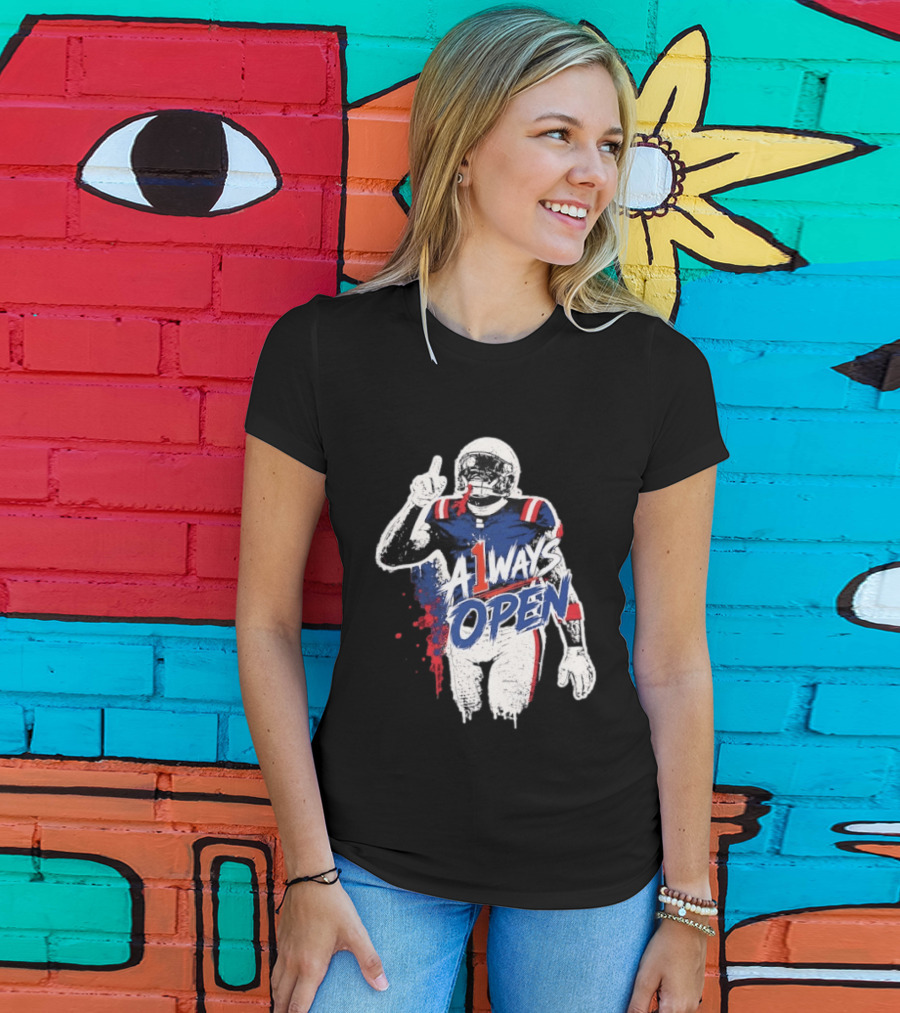 A1ways Open New England Patriots Football Player T-Shirt