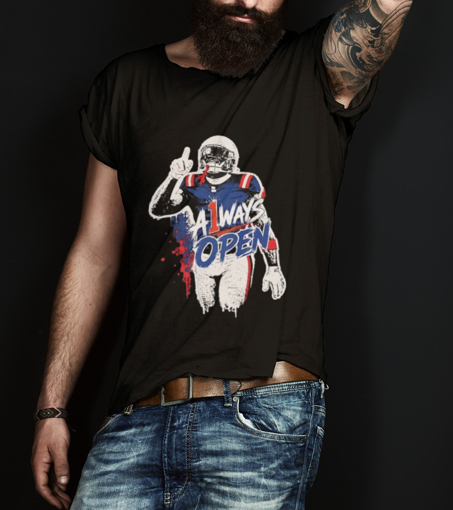 A1ways Open New England Patriots Football Player T-Shirt