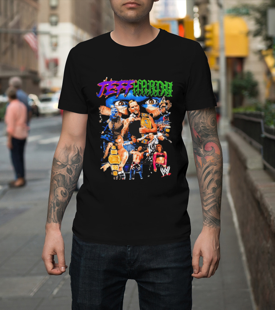 Jeff Hardy WWE Champion Legends Collage T-Shirt