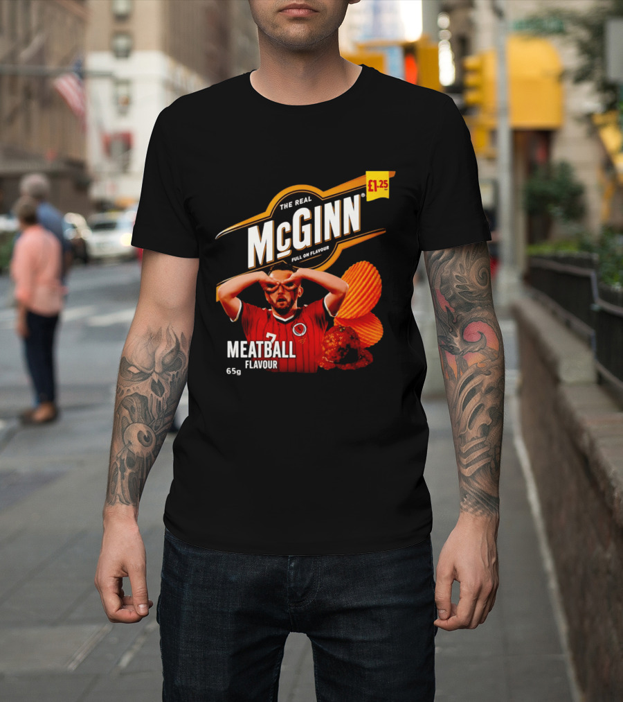 The Real McGinn Full On Flavour Meatball 65g £1.25 T-Shirt