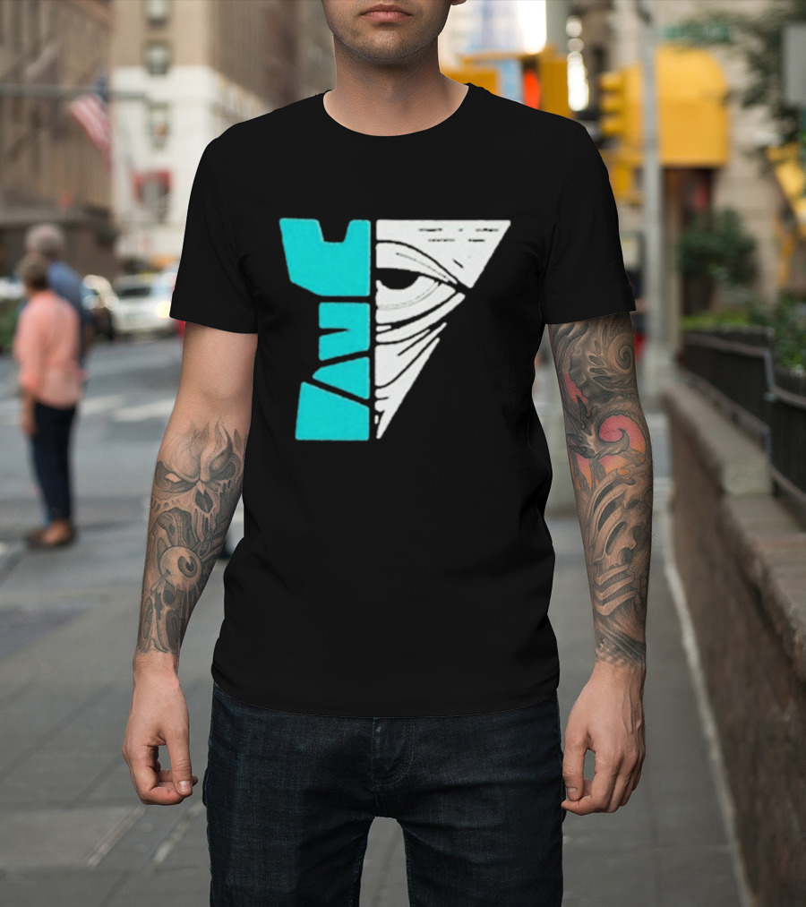 Kastle Group Whitephos X Kastle Face Off Bold Geometric Abstract T-Shirt