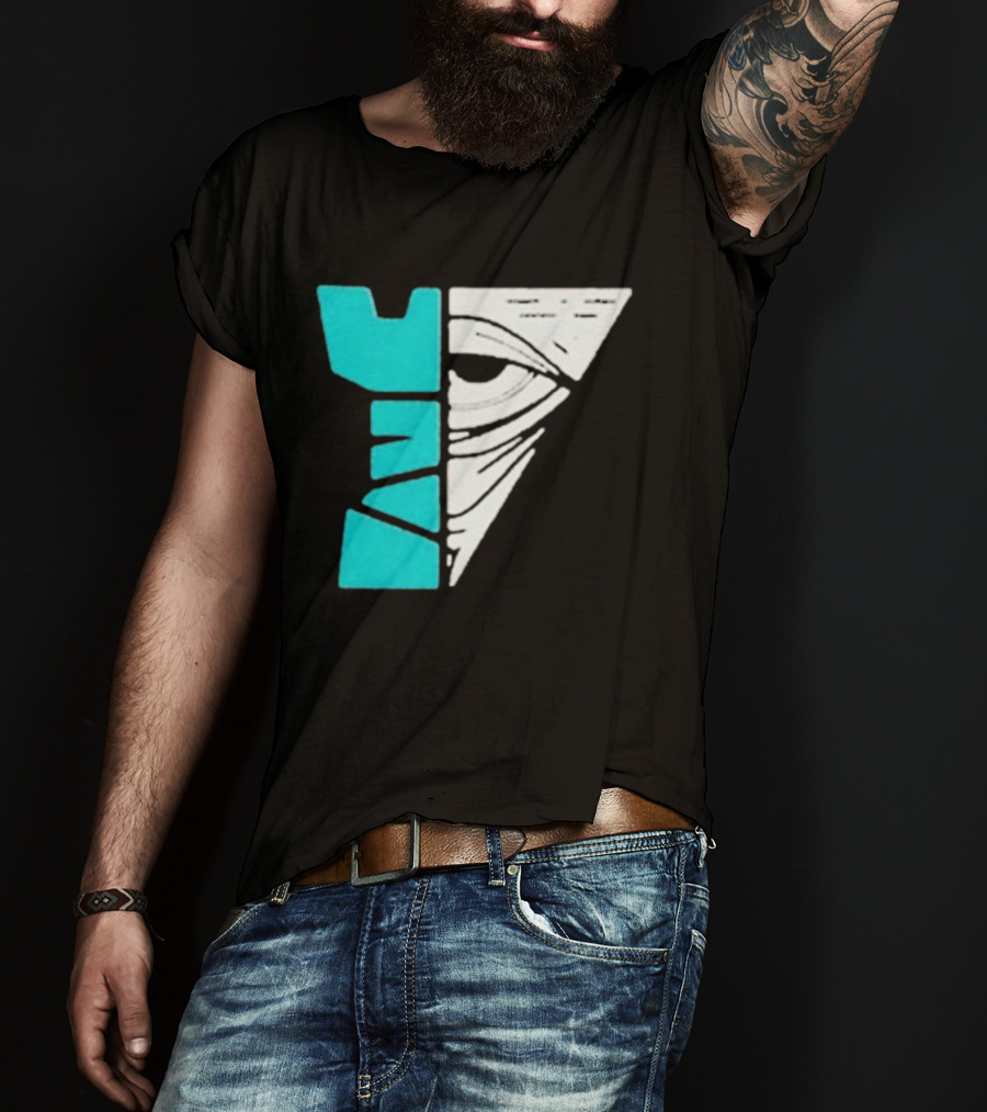 Kastle Group Whitephos X Kastle Face Off Bold Geometric Abstract T-Shirt