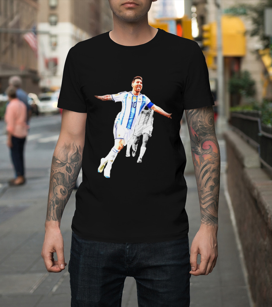 Lionel Messi Number 10 Argentina National Team Iconic Celebration T-Shirt