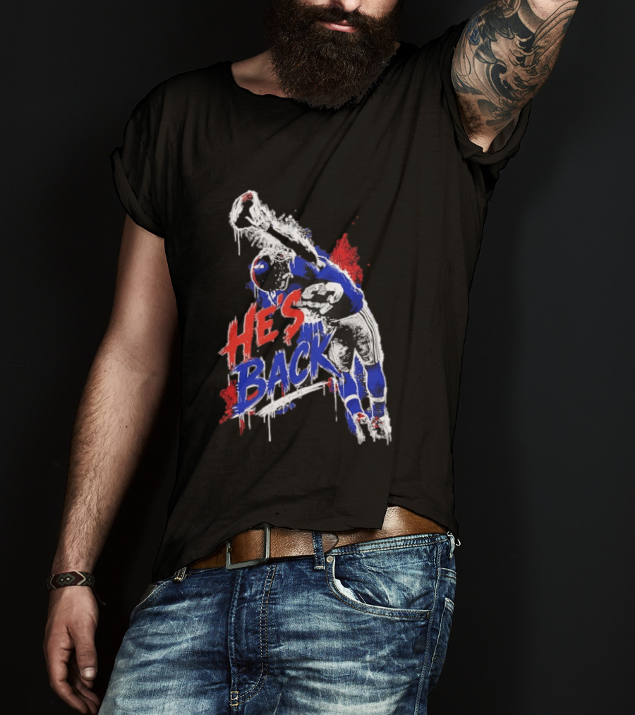 Odell Beckham Jr. He's Back 13 New York Giants Iconic Catch T-Shirt