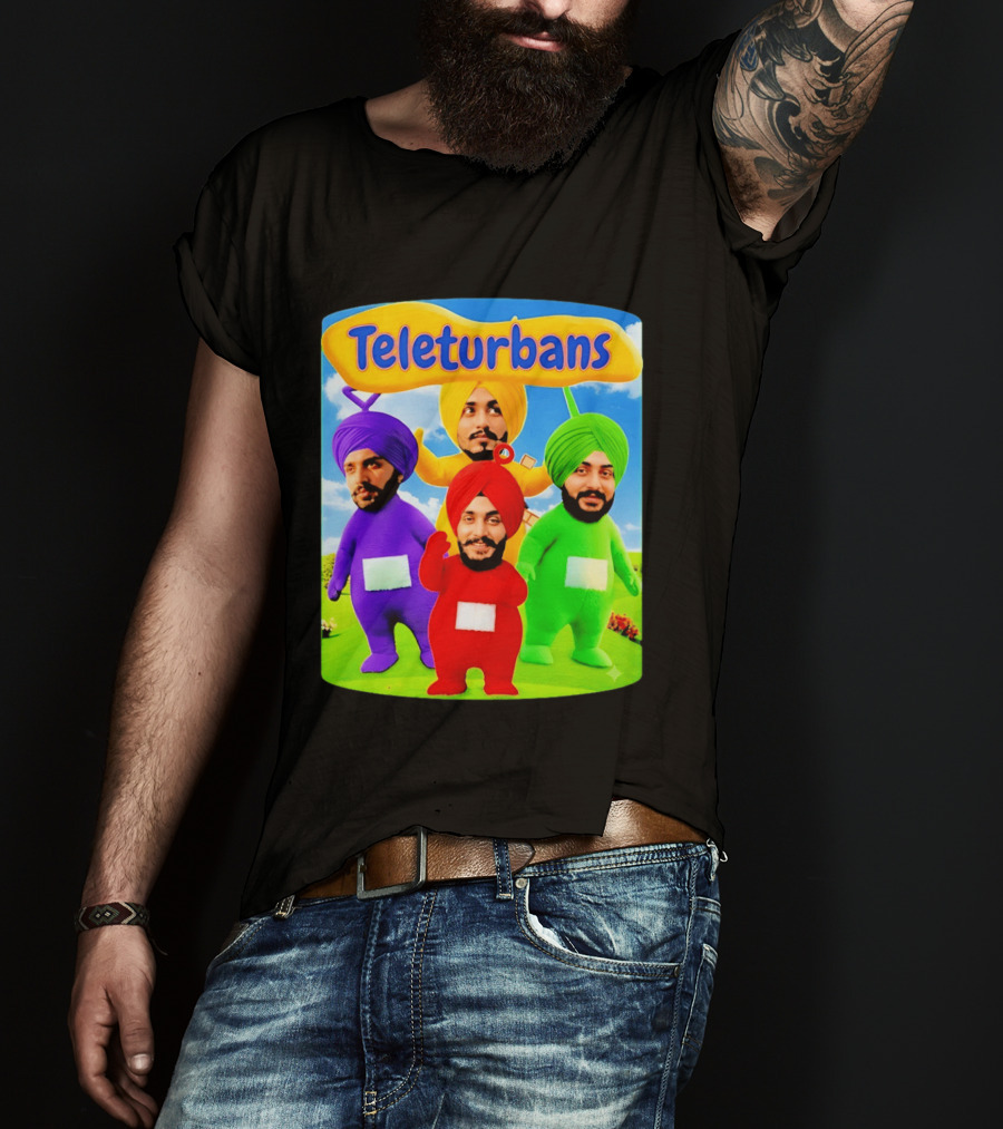 Teleturbans Colorful Characters Parody Featuring Turbans T-Shirt