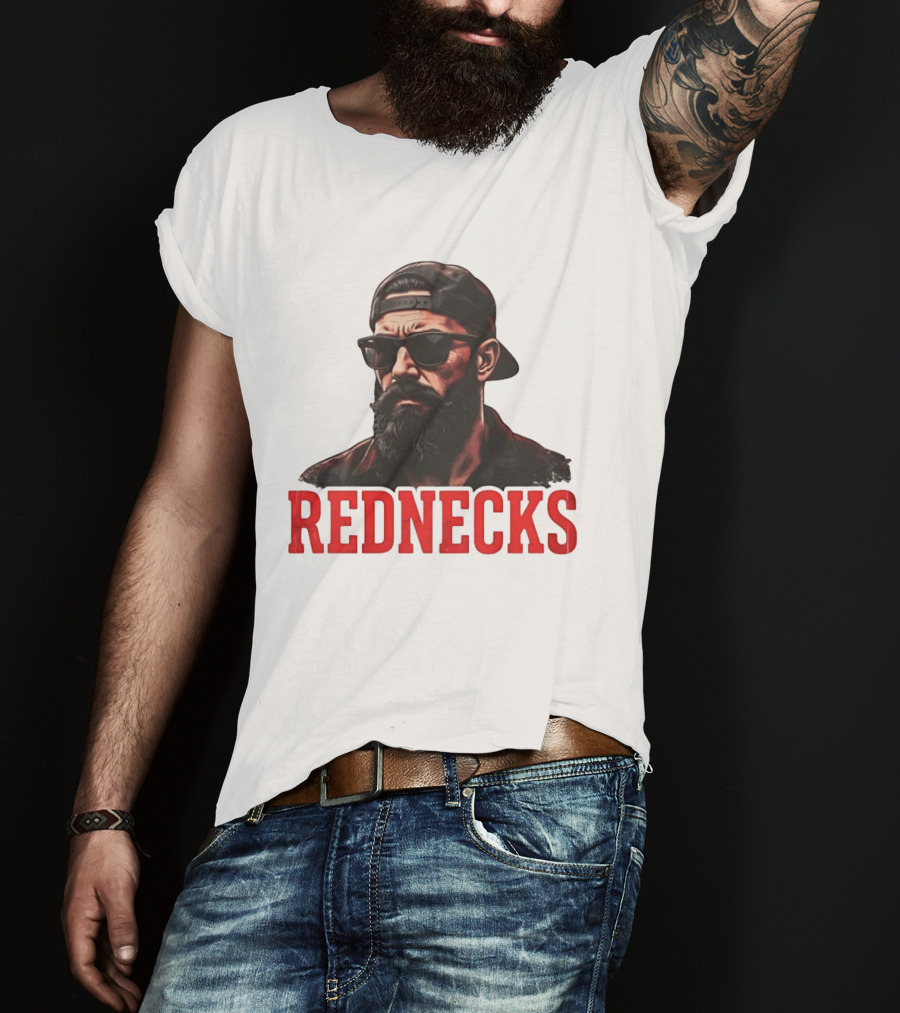 Rednecks Bearded Man Sunglasses Country Life T-Shirt