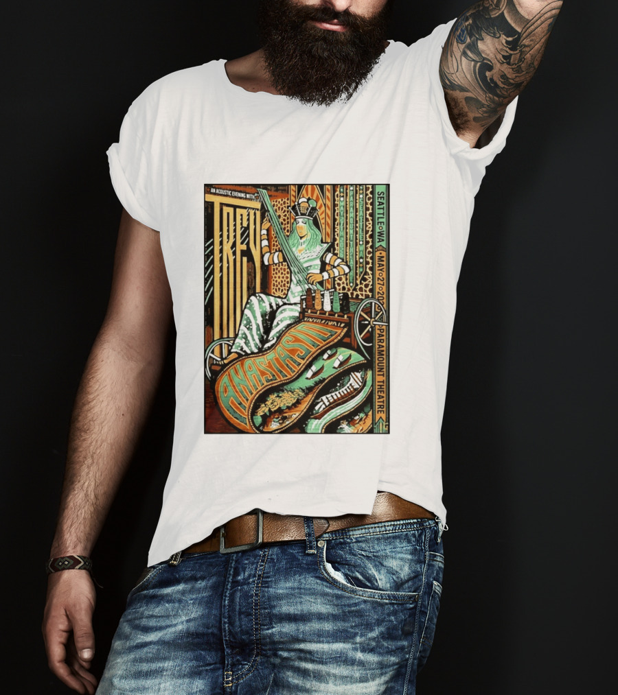 Trey Anastasio Acoustic Evening Seattle WA May 27 2026 Paramount Theatre T-Shirt