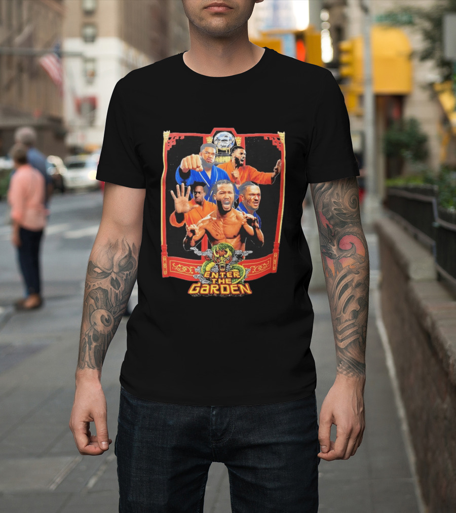 Jalen Brunson Karl Anthony Towns Mikal Bridges Josh Hart Enter The Garden Knicks Basketball T-Shirt