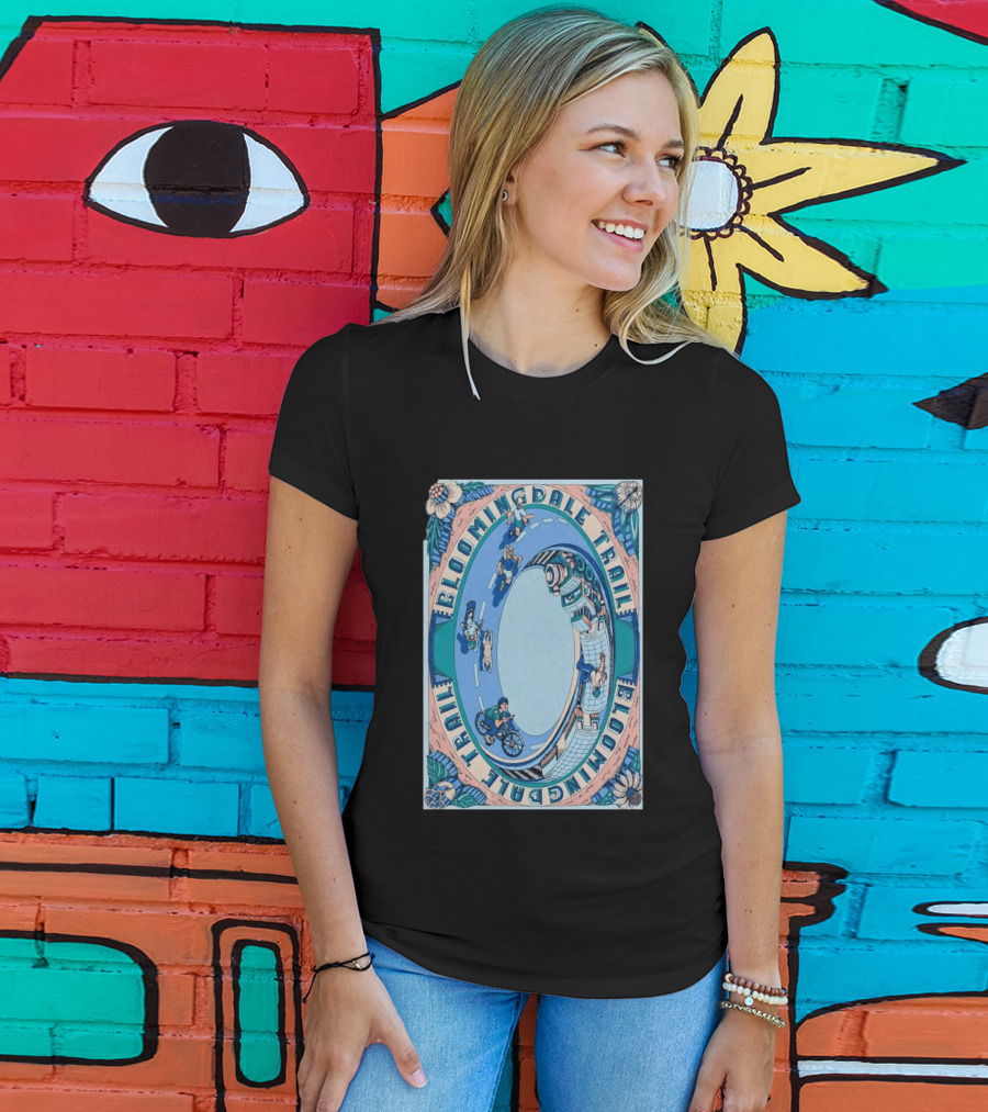 Bloomingdale Trail Scenic Pathway Bicycle Adventure Signed T-Shirt