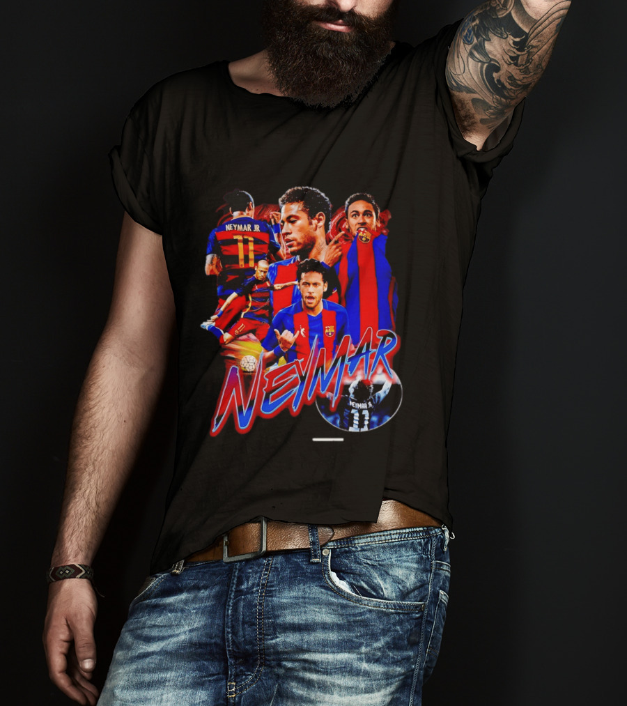Neymar Jr Barcelona Iconic Football Legend T-Shirt