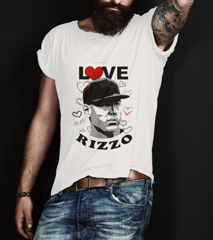 Love Heart Anthony Rizzo New York Yankees Baseball T-Shirt