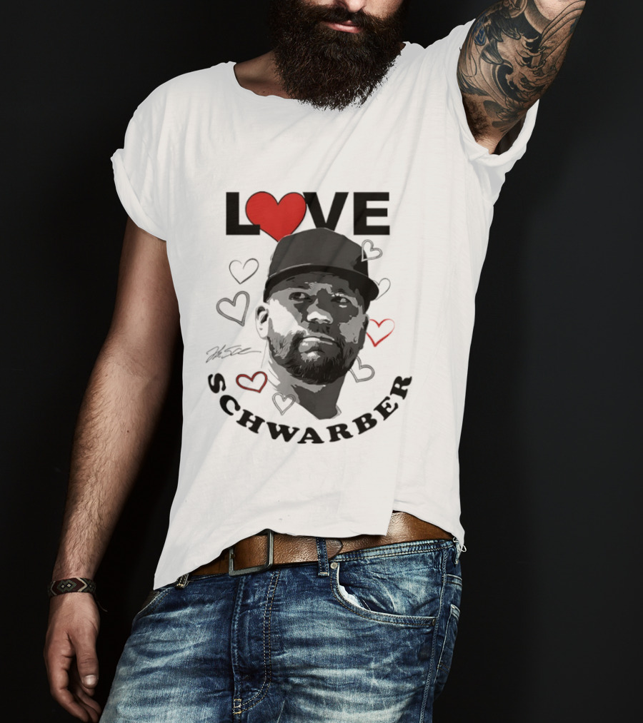 Love Kyle Schwarber Philadelphia Baseball Heart T-Shirt