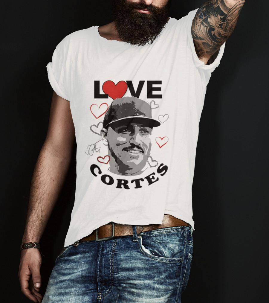 Love Nestor Cortes Yankees Baseball Heart T-Shirt