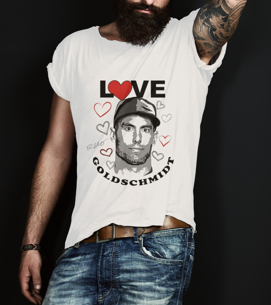 Love Paul Goldschmidt Heart Baseball T-Shirt