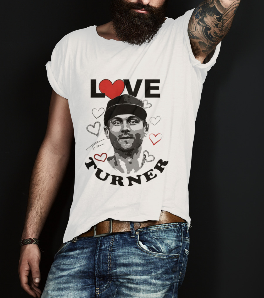 LOVE Trea Turner Philadelphia Phillies Baseball Heart T-Shirt