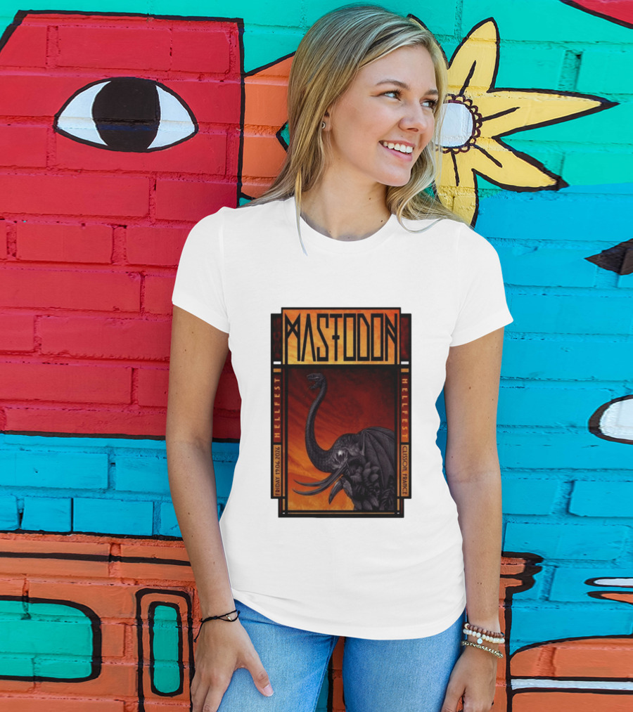 Mastodon Hellfest Clisson France June 19 2026 Dragon T-Shirt