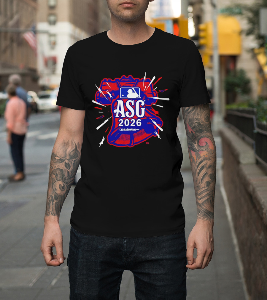 2026 MLB All Star Game ASG Loud Liberty Bell Explosion T-Shirt