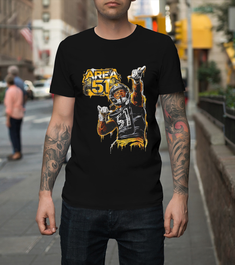 Area 51 Nick Herbig Pittsburgh Steelers Player Football 51 T-Shirt