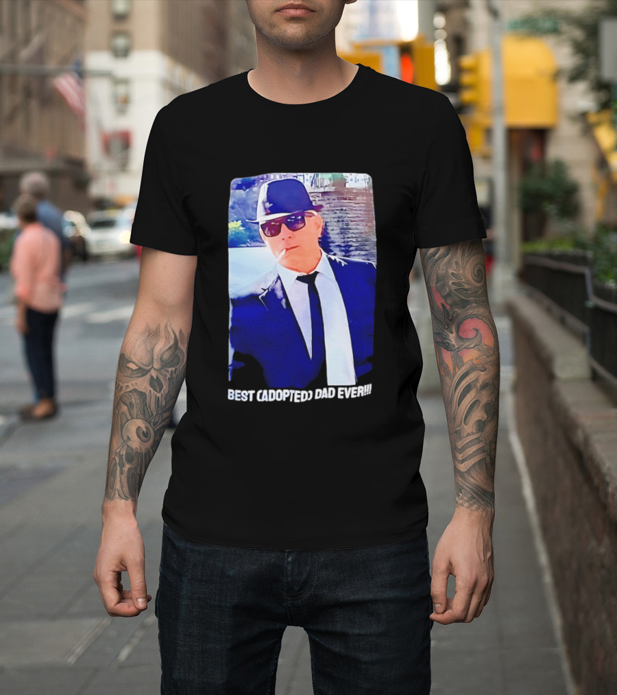 Blues Brothers Best Cadopted Dad Ever T-Shirt