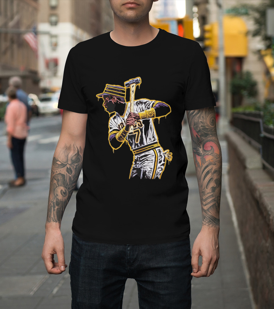 Roberto Clemente Pittsburgh Pirates Number 21 Baseball T-Shirt