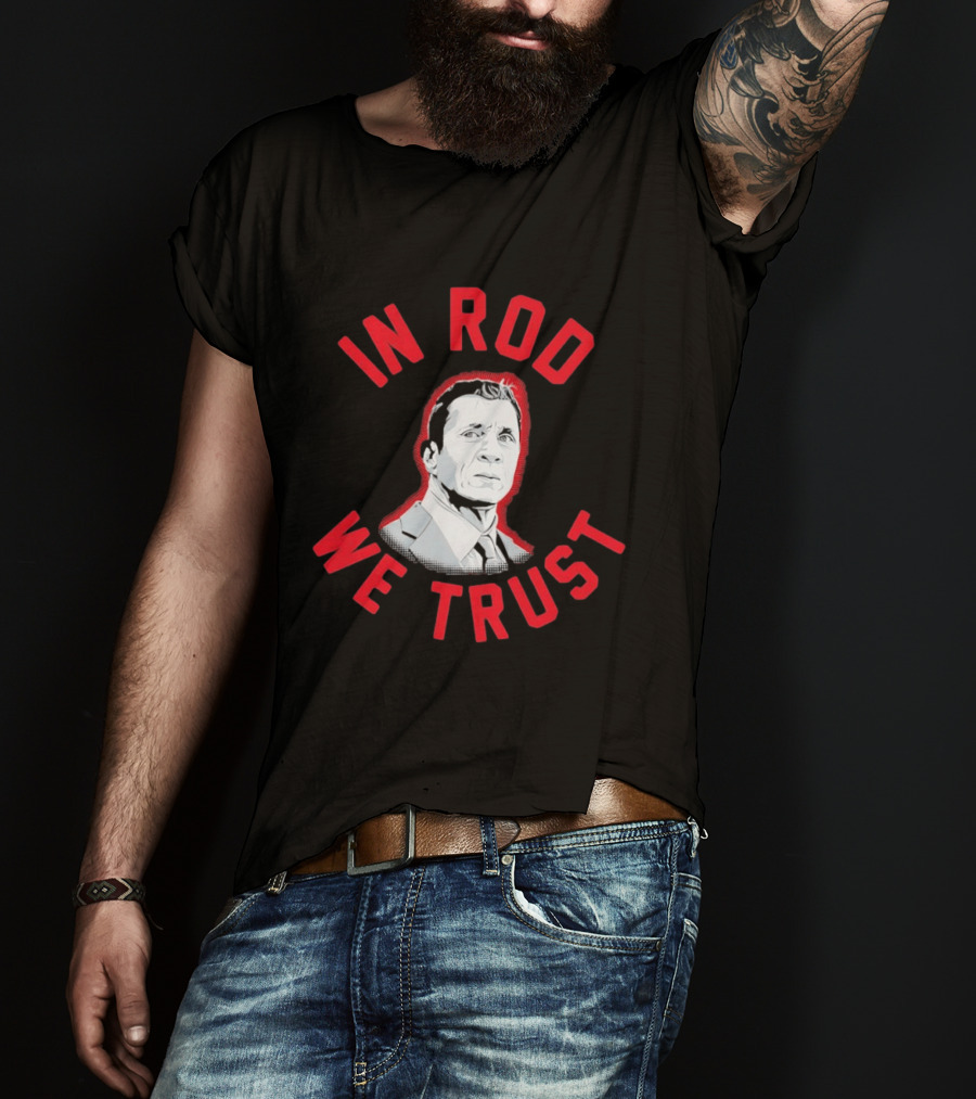 In Rod We Trust Rod Brind'Amour Head Coach Of Carolina Hurricanes T-Shirt