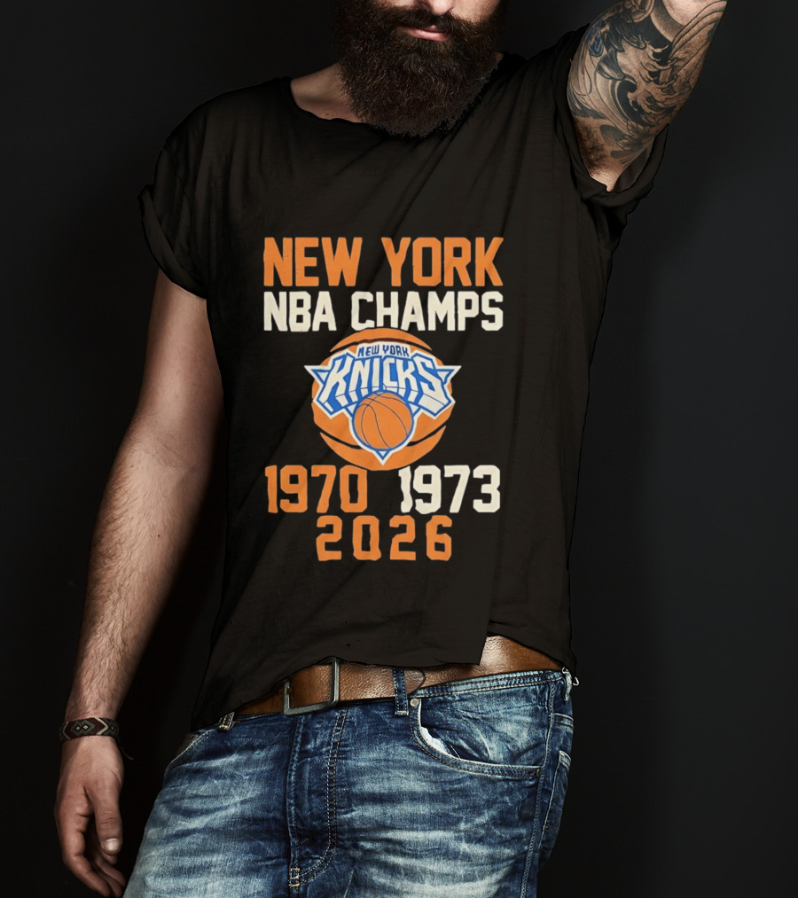 New York Knicks NBA Champs 1970 1973 2026 T-Shirt