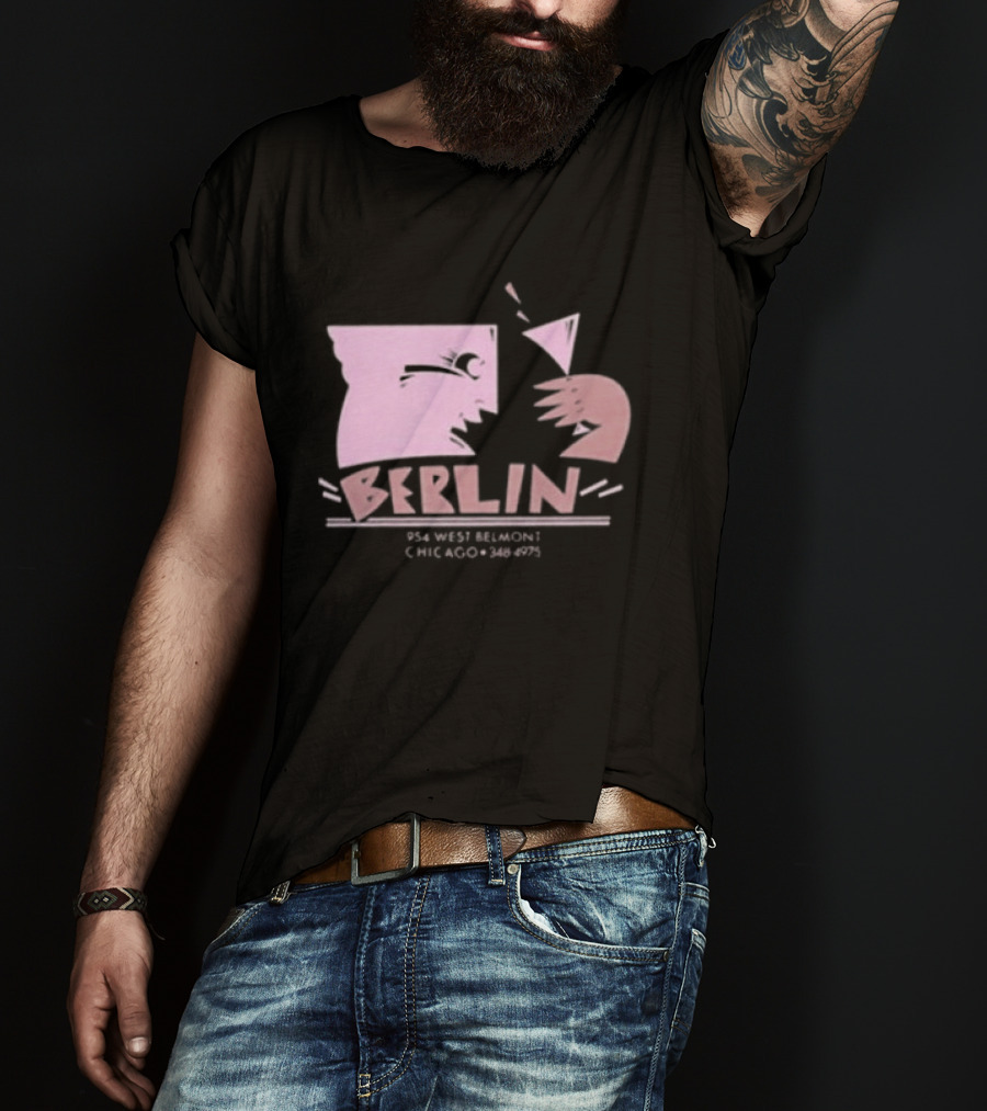 Night Gallery Berlin Club Art Pink Brush T-Shirt