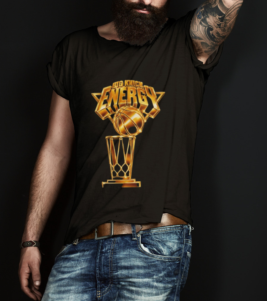 Big Knick Energy Trophy Basketball T-Shirt