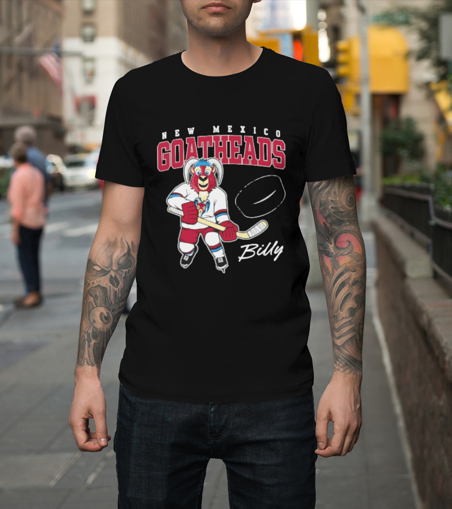 New Mexico Goatheads Billy Hockey T-Shirt