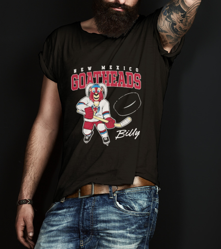 New Mexico Goatheads Billy Hockey T-Shirt