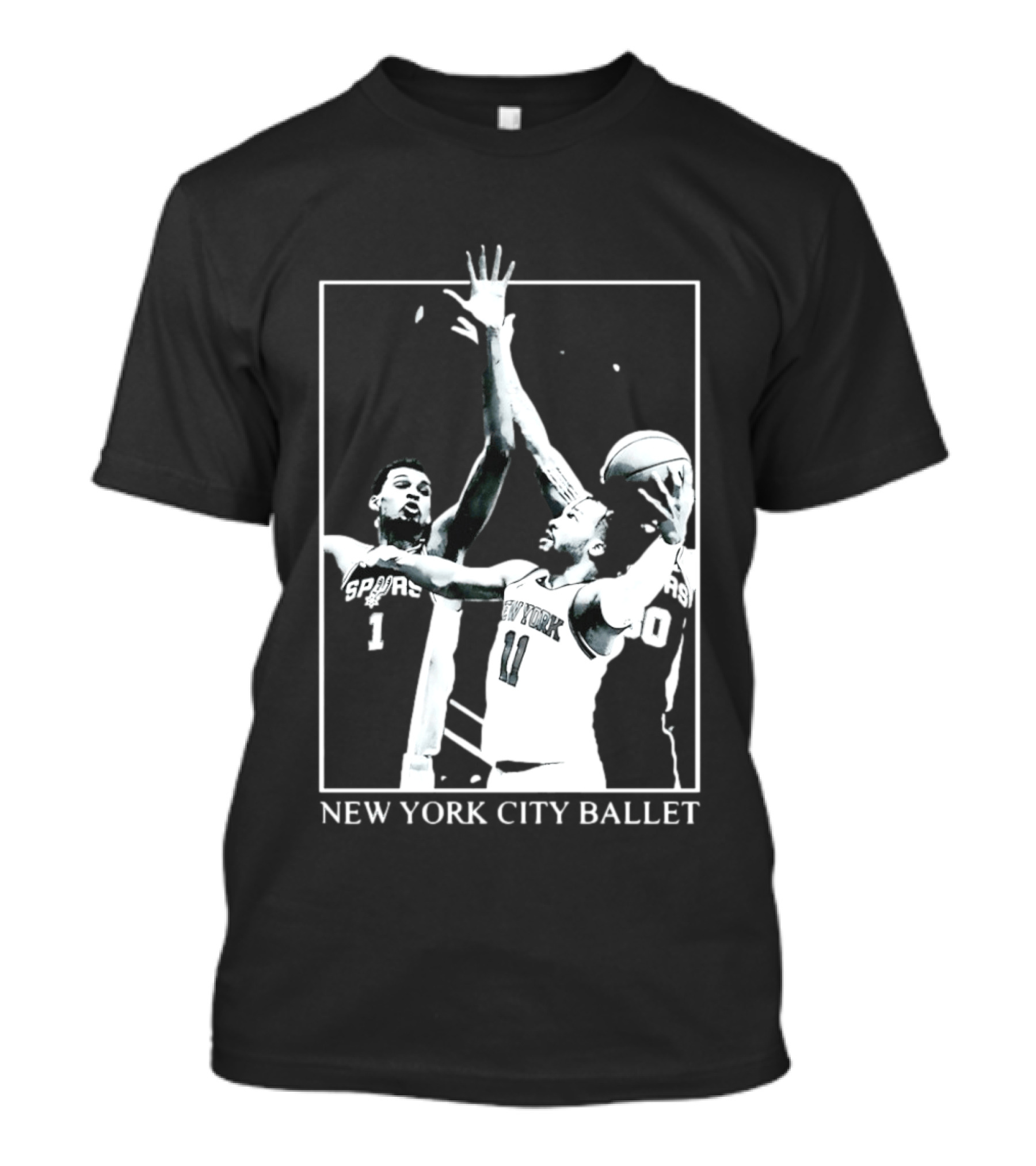Jalen Brunson New York Spurs NBA Matchup Ballet Performance T-Shirt