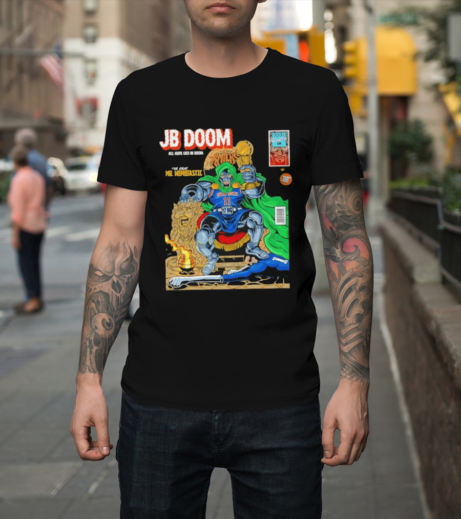 JB Doom New York Knicks 2026 NBA Champs The Death Of Mr. Wembtastic T-Shirt
