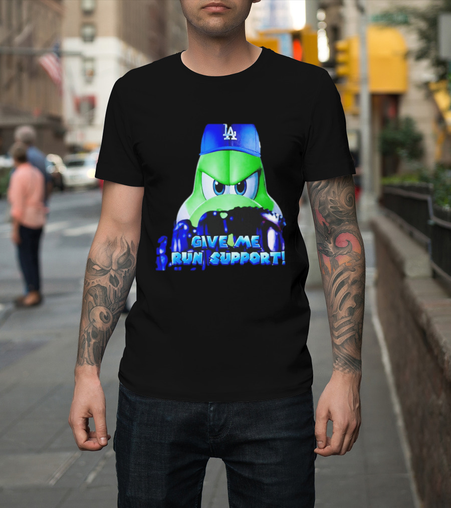 Los Angeles Dodgers Give Me Run Support Yoshi T-Shirt