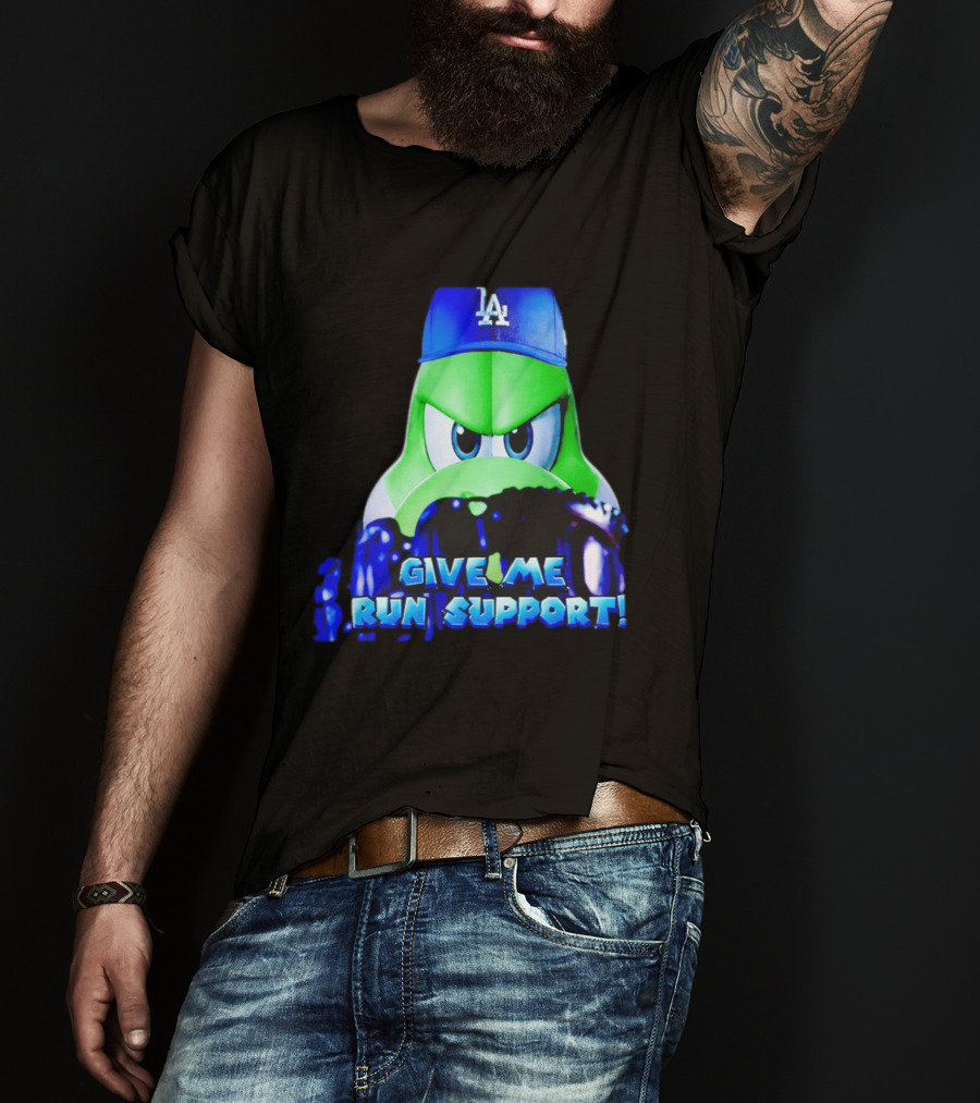 Los Angeles Dodgers Give Me Run Support Yoshi T-Shirt