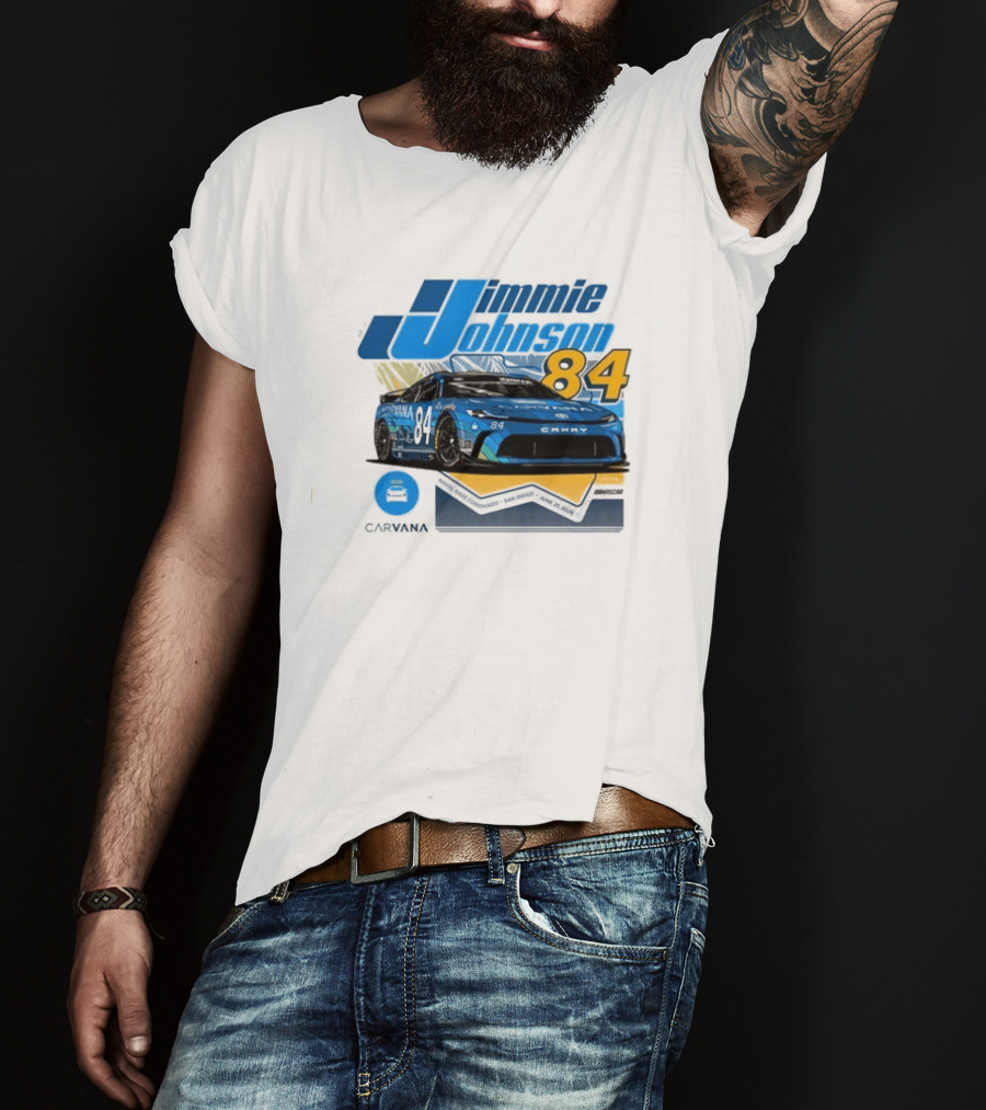 Jimmie Johnson 84 Carvana San Diego Paint Scheme 2026 T-Shirt