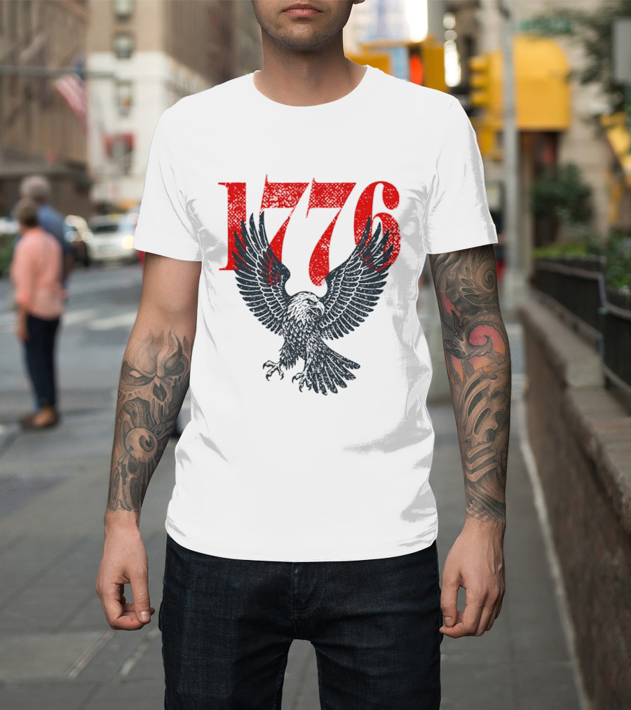 1776 250th Anniversary Bald Eagle USA T-Shirt