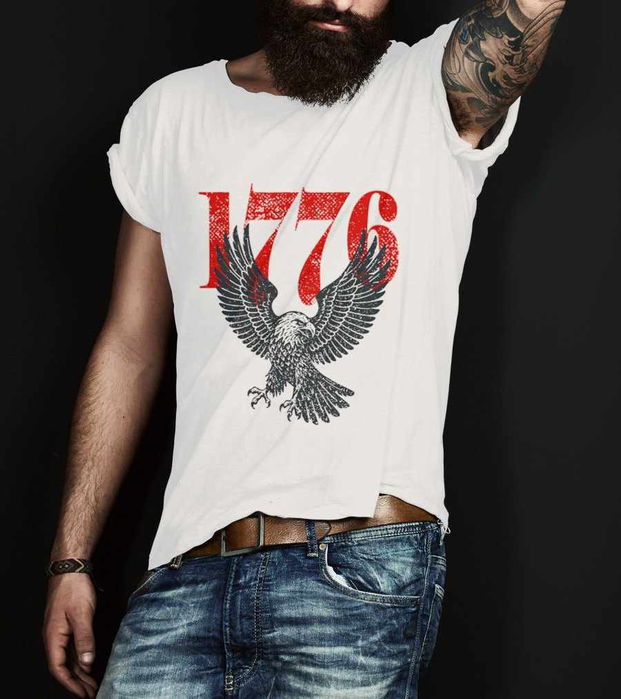 1776 250th Anniversary Bald Eagle USA T-Shirt