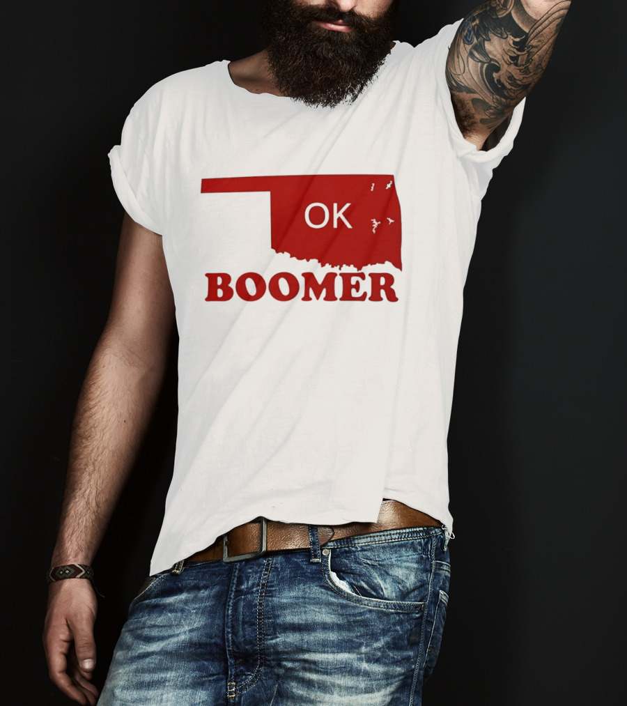 Oklahoma State OK Boomer Map T-Shirt