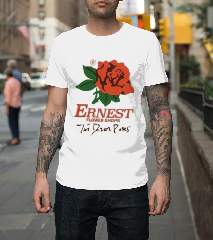 Ernest Flower Shops Two Dozen Roses Rose T-Shirt