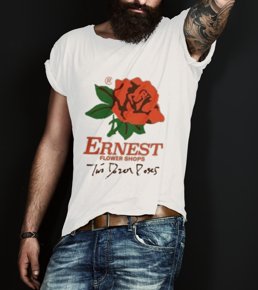 Ernest Flower Shops Two Dozen Roses Rose T-Shirt