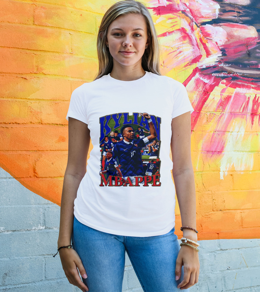 Kylian Mbappe France National Team Star Player Highlights Number 10 T-Shirt