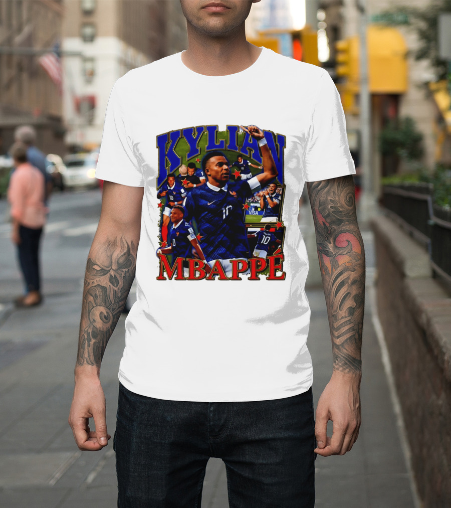 Kylian Mbappe France National Team Star Player Highlights Number 10 T-Shirt